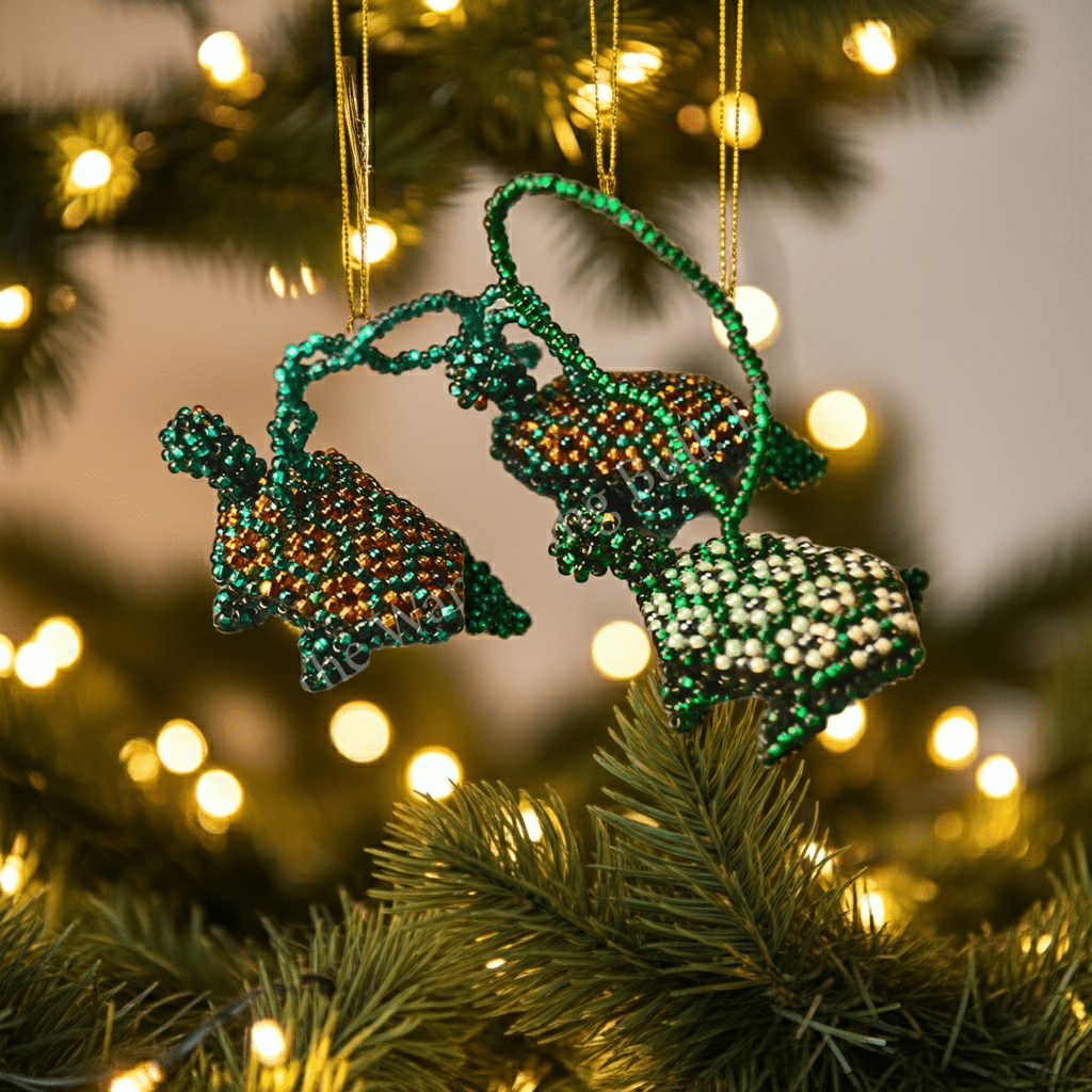 Ornament - Beaded Turtle Ornament - Beaded Turtle