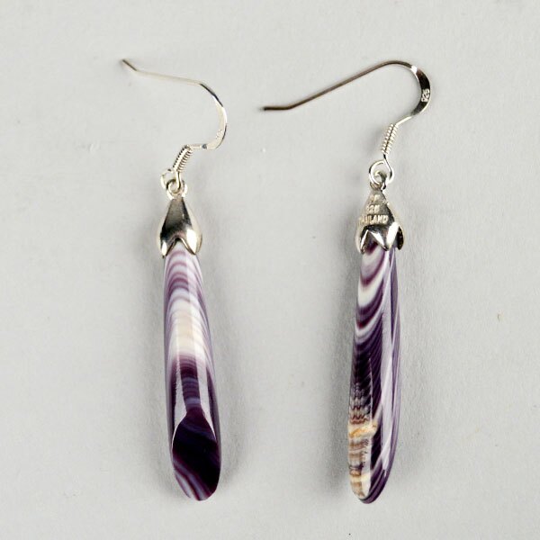 Wampum Long Drop Earrings