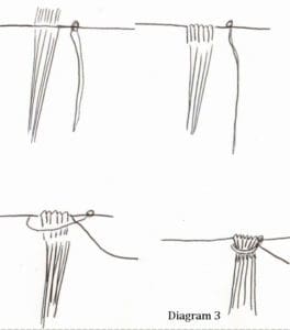 tying porcupine hair 