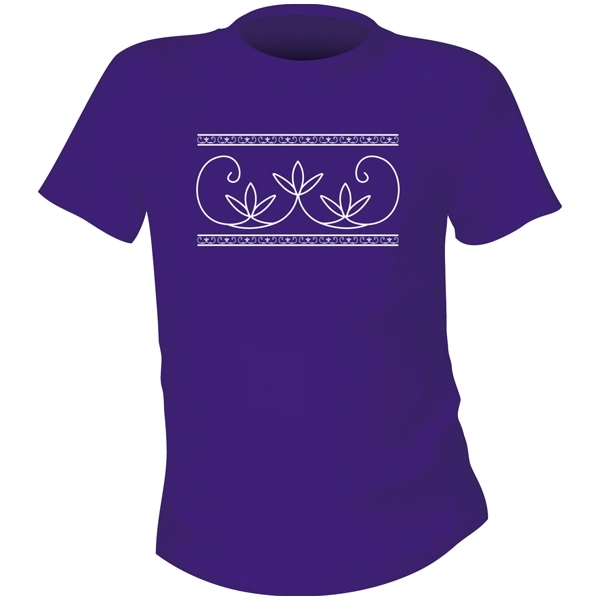 Double Curve Tee Shirt - Purple Double Curve Tee Shirt - Purple