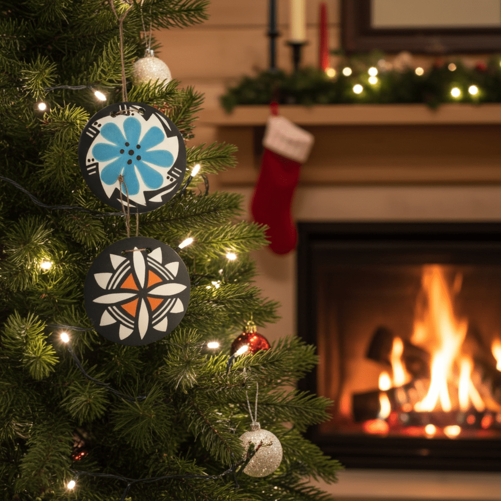 Ornament Acoma Pottery Disc Ornament Acoma Pottery Disc