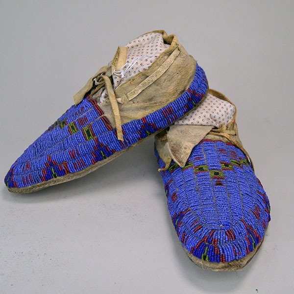 Moccasins-Antique Fully Beaded