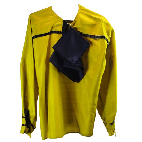 Ribbon Shirt- Mustard Yellow