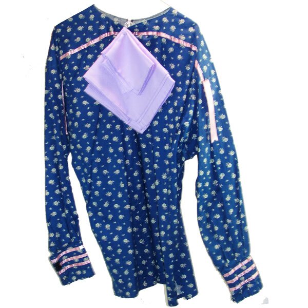 Ribbon Shirt - Navy Floral