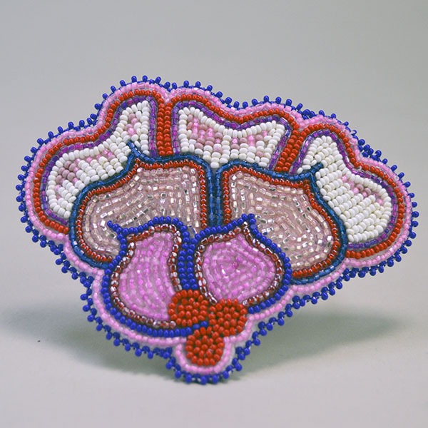 Barrette- Pink Floral Design Barrette- Pink Floral Design