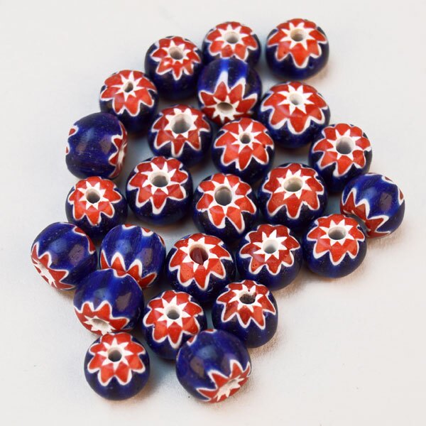 Glass Chevron Beads