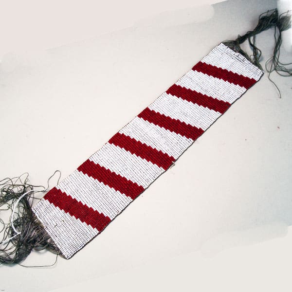 Wampum Belt Seed Bead Red - 20% Off!