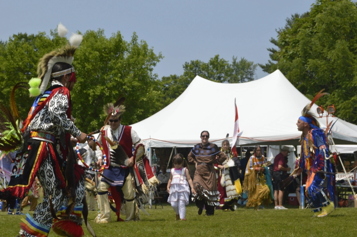 Intertribal dancing at Mt. Kearsarge Indian Musuem
