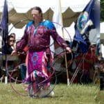 Hoop Dancer at Memorial Day Powwow.