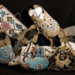 Antique beaded items.