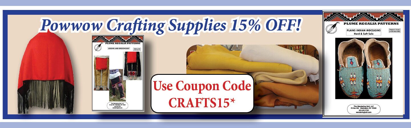 SLIDER CRAFTS15 15% off leather, patterns, shawl supplies