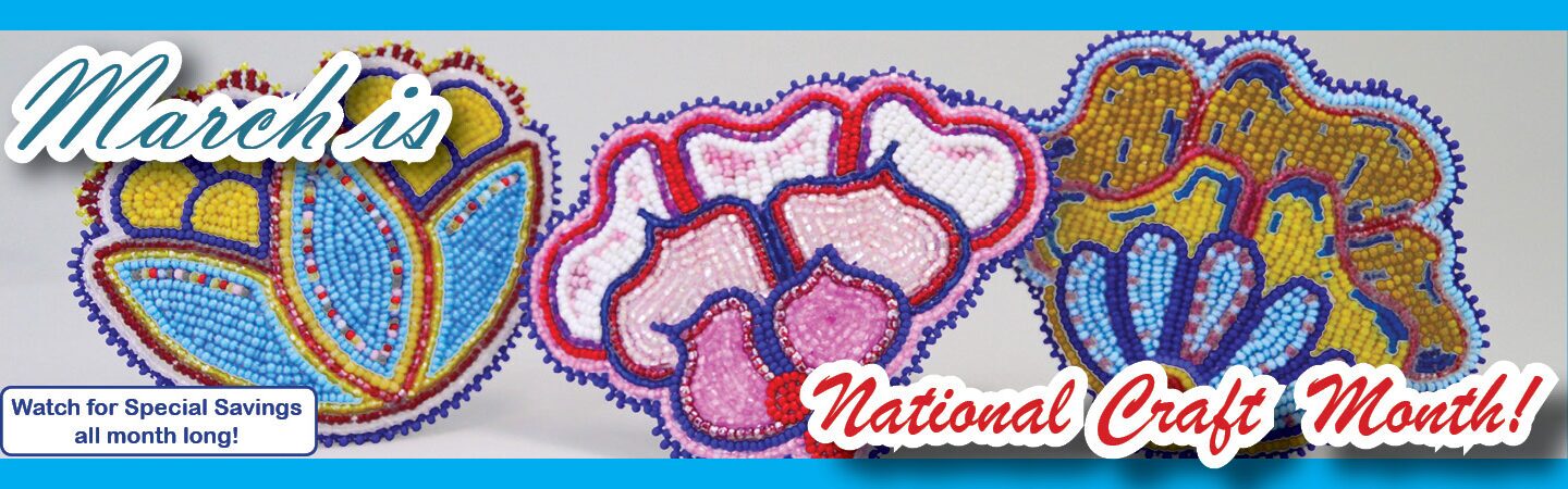 SLIDER March is National Craft Month with beaded barrettes