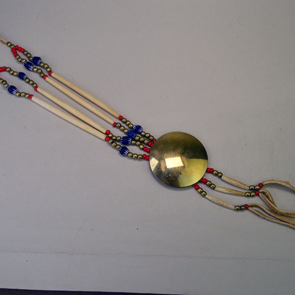 Necklace- 3" Brass Concho