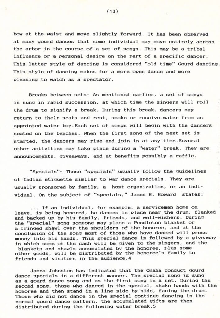 The Gourd Dance History page 13