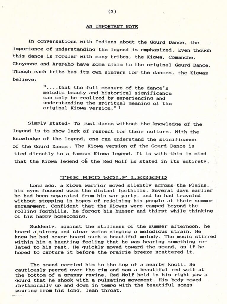 The Gourd Dance History page 3