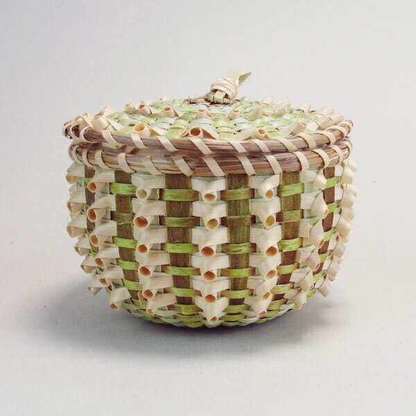 Basket Ash Green & Brown Contemporary - 20% Off!