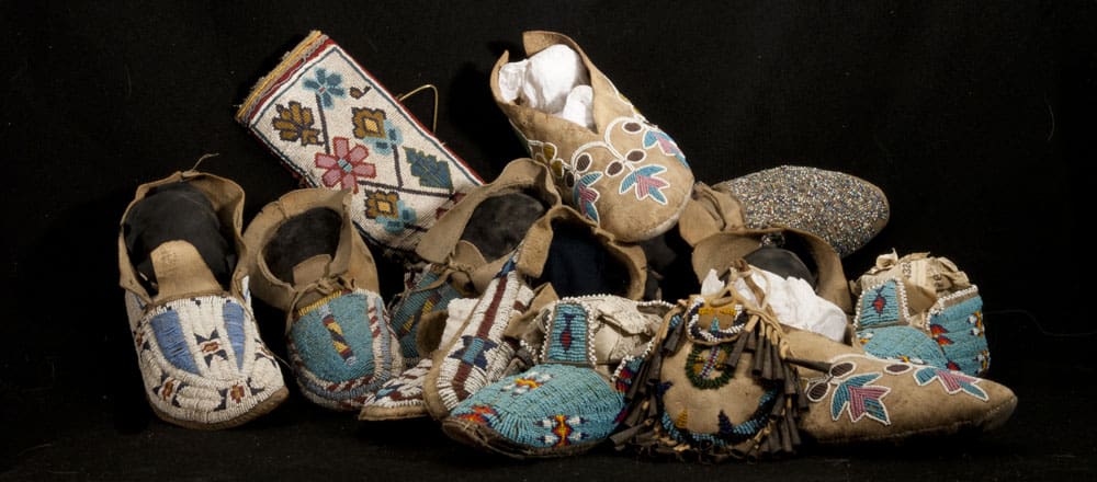 Antique beaded items.