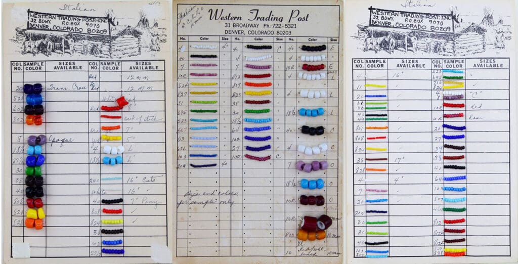 Bead chart Western Trading Post