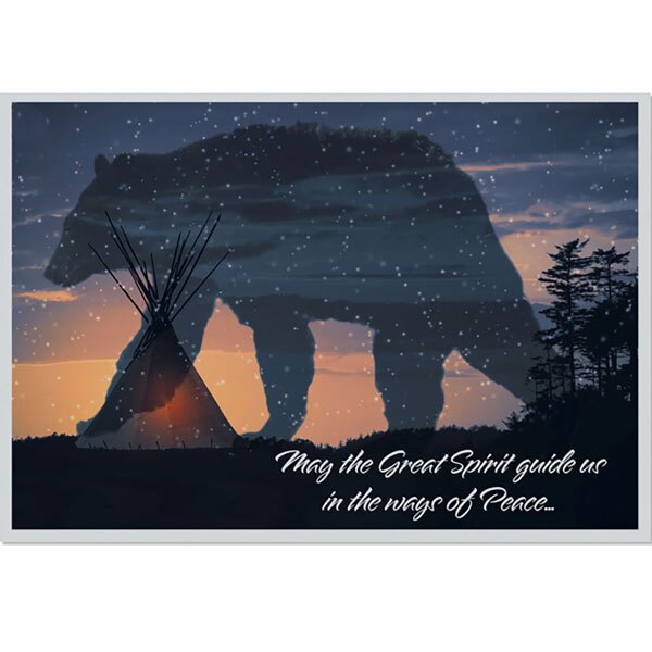 Holiday Card Bear Great Spirit SAVE 30%