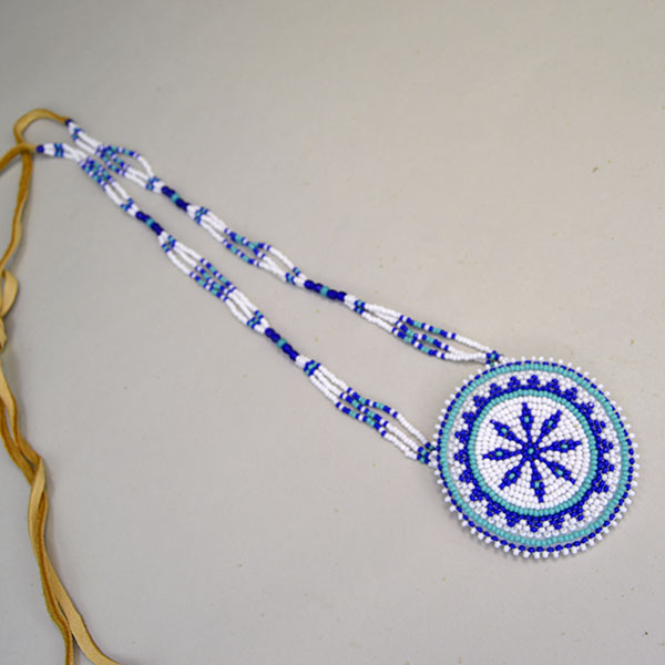 Necklace- Rosette Aqua