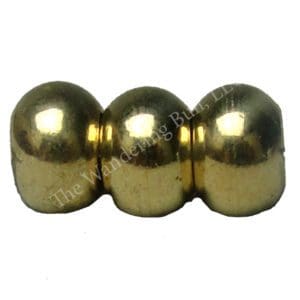 COPPER SOLID BRASS BEADS QTY-10 PCS 4,6 mm 