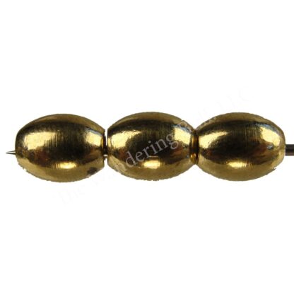 Oval Brass Beads