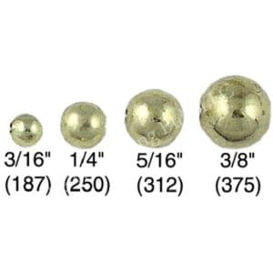 Hollow Brass-Plated Metal Beads