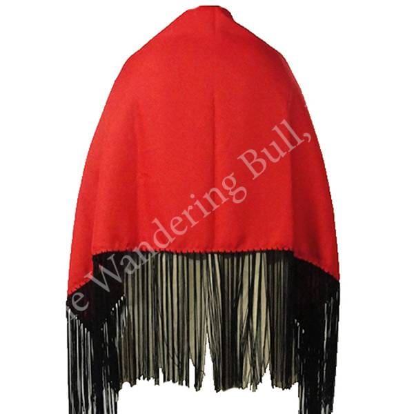 Stock Dance Shawl Red with Black