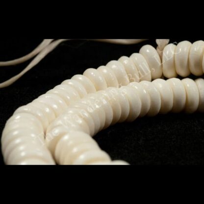 Bone Disc Bead Strand