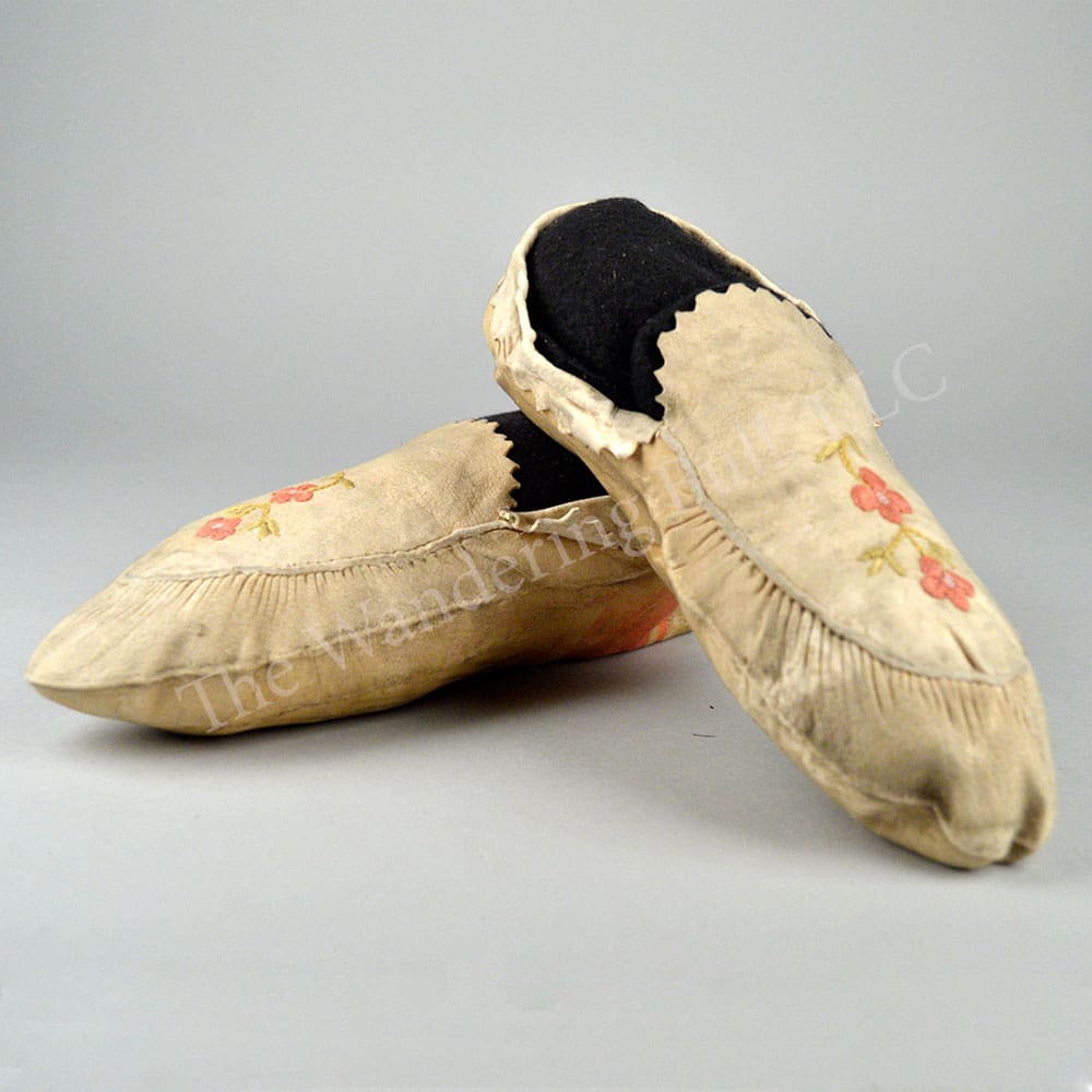 Moccasins - Silk Embroidered Canadian