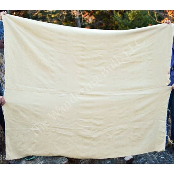 Wool Blanket - White Sewn Together