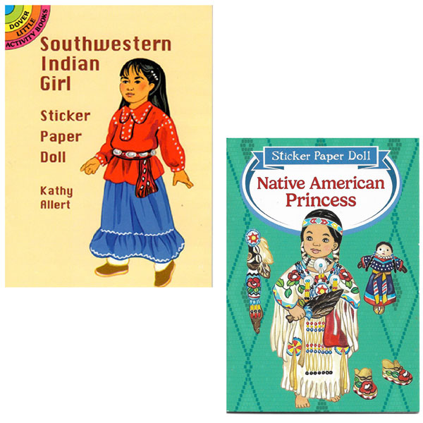 Native American Paper Dolls books 2 styles