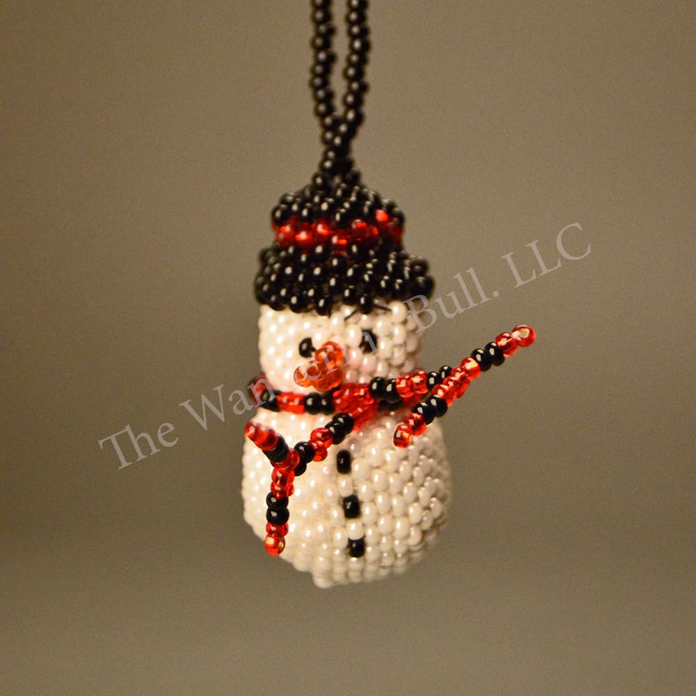 Ornament - Beaded Snowman
