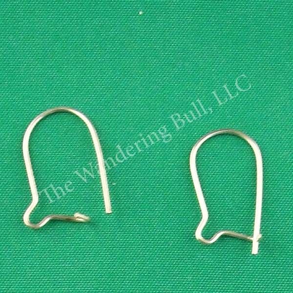 Earring Wires - Kidney Sterling Silver