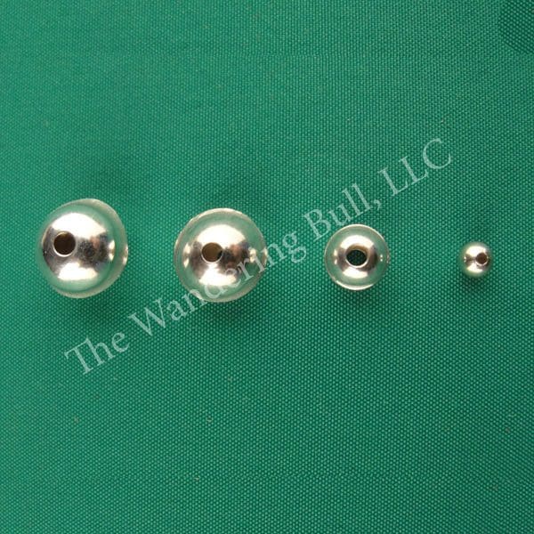 Sterling Silver Beads Round The Wandering Bull, LLC