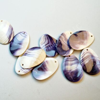 Large Freeform Wampum Pendants