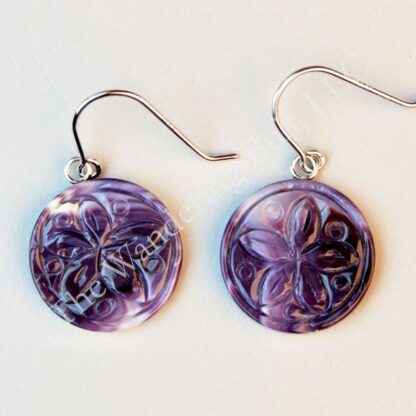 Wampum Sand Dollar Earrings