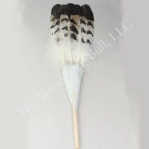 Fan - Hand-painted Five Feather