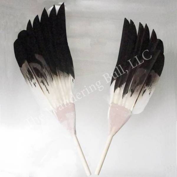 Fan - Hand-painted Seven Feather - Left Side