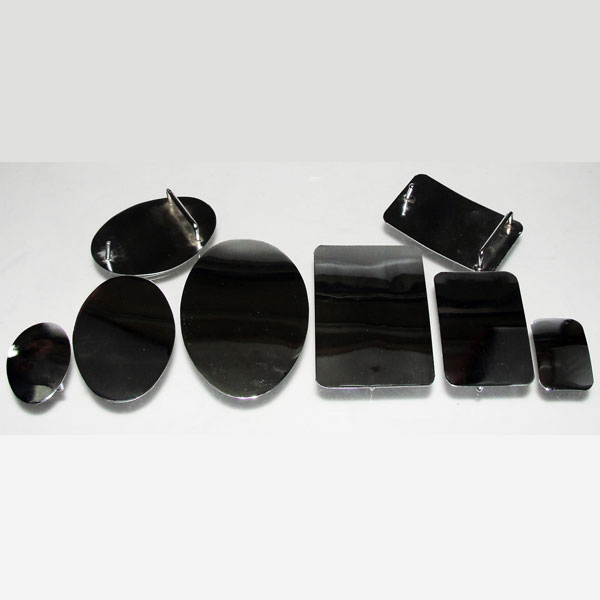Belt Buckle Blanks - Metal Nickel oval or rectangle 3 sizes
