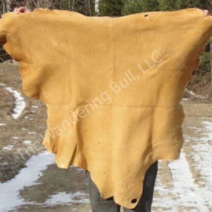 Brain tanned deer skin hides