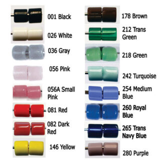 Glass Tile Beads color chart