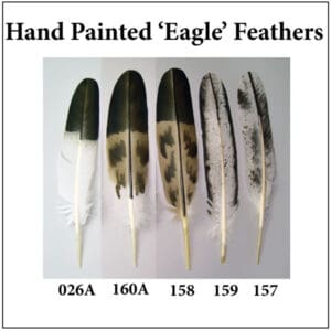 Hand Painted 'Eagle' Feathers
