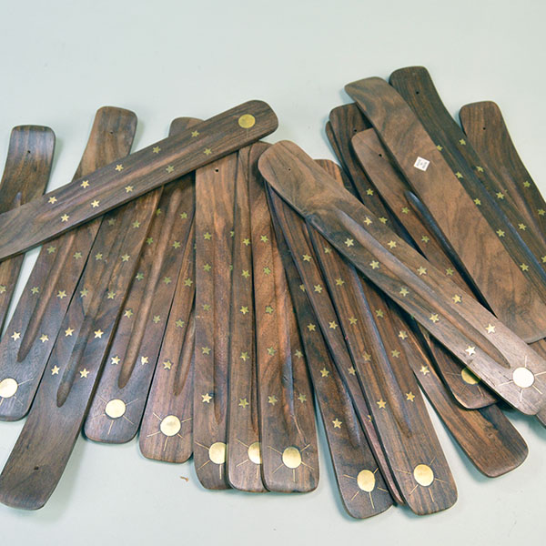 Incense Burner Wood Board Group Lot