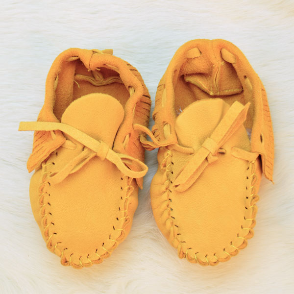 Infant Deerskin Moccasins