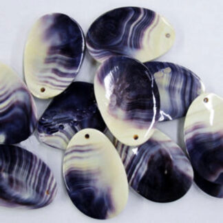 Large Freeform Wampum Pendants