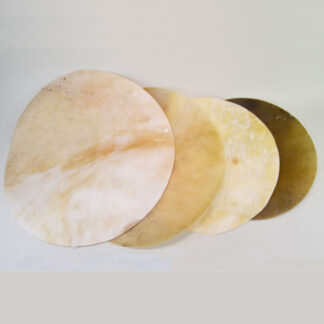Rawhide Rounds for Drums in four sizes