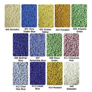 Reproduction Bovis Seed Beads color chart