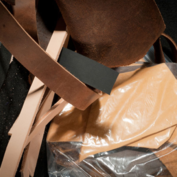 Scrap Leather Bag - Cowhide Strap