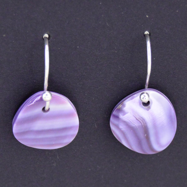 Wampum Freeform Earrings